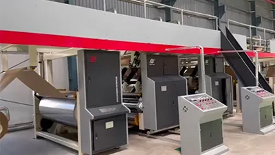 Inde – Ligne de fabrication de carton ondulé 5 couches