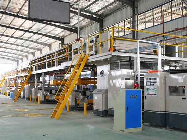 Ligne de fabrication de carton ondulé 5 couches